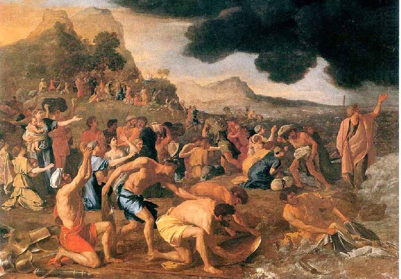 Crossing of the Red Sea, Nicolas Poussin